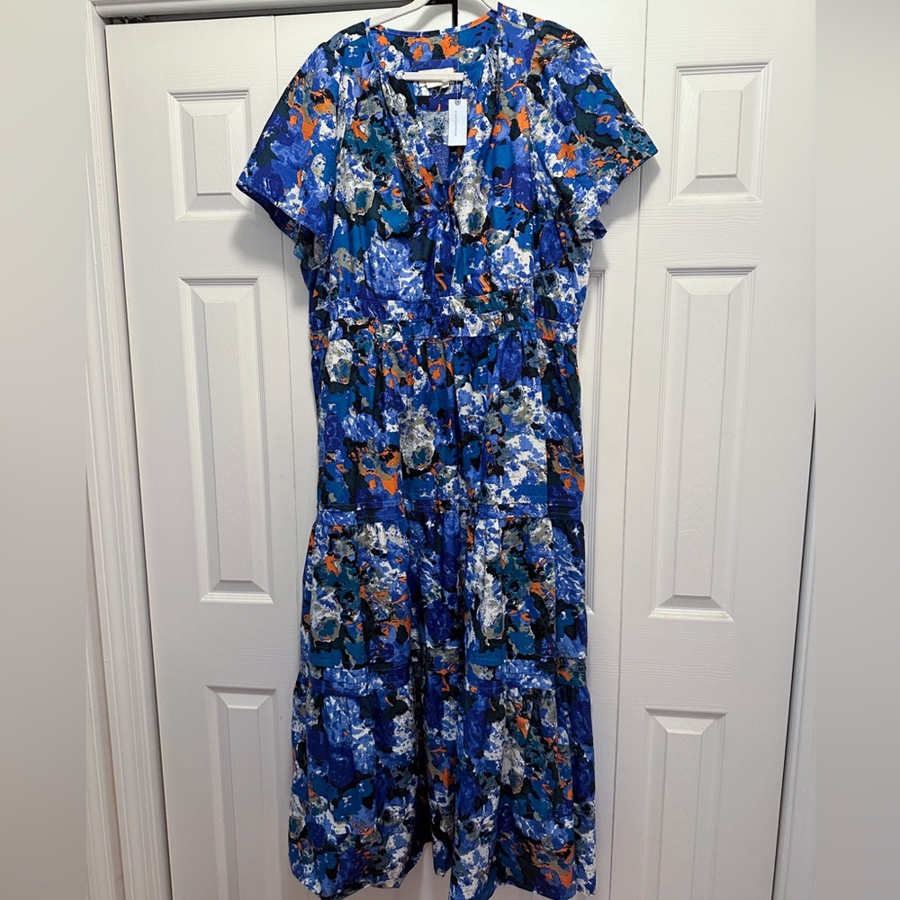 Anthropologie Somerset Maxi Dress 2XL - Sapphire